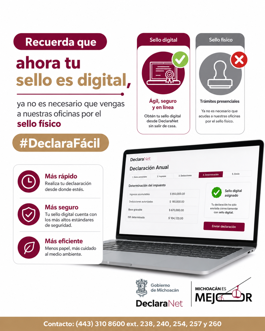 Infografía del Sello Digital DeclaraNet 2026